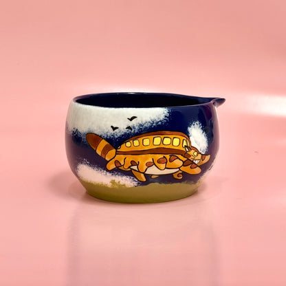 Totoro Flying Matcha Bowl