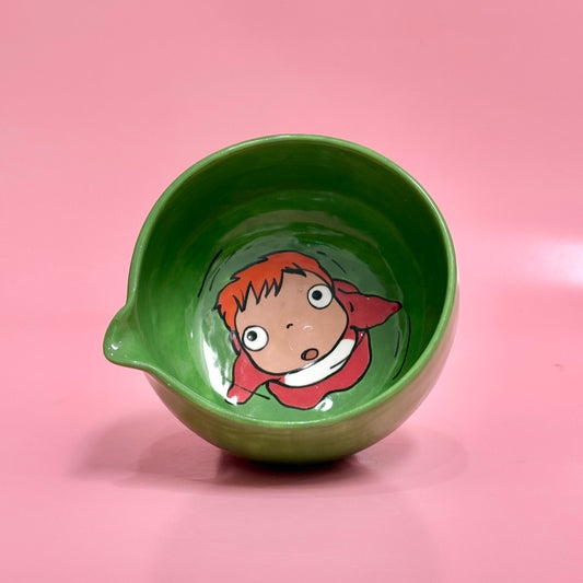 Ponyo in Green Bucket Matcha Bowl