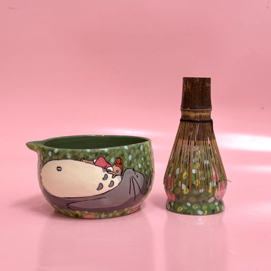 Totoro Sleeping Matcha Set